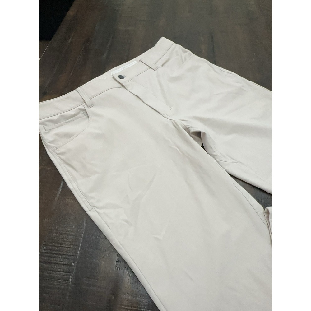 Johnnie-O Pants Mens 36x32 Beige Prep-Formance Golf Performance Chino 5 Pocket